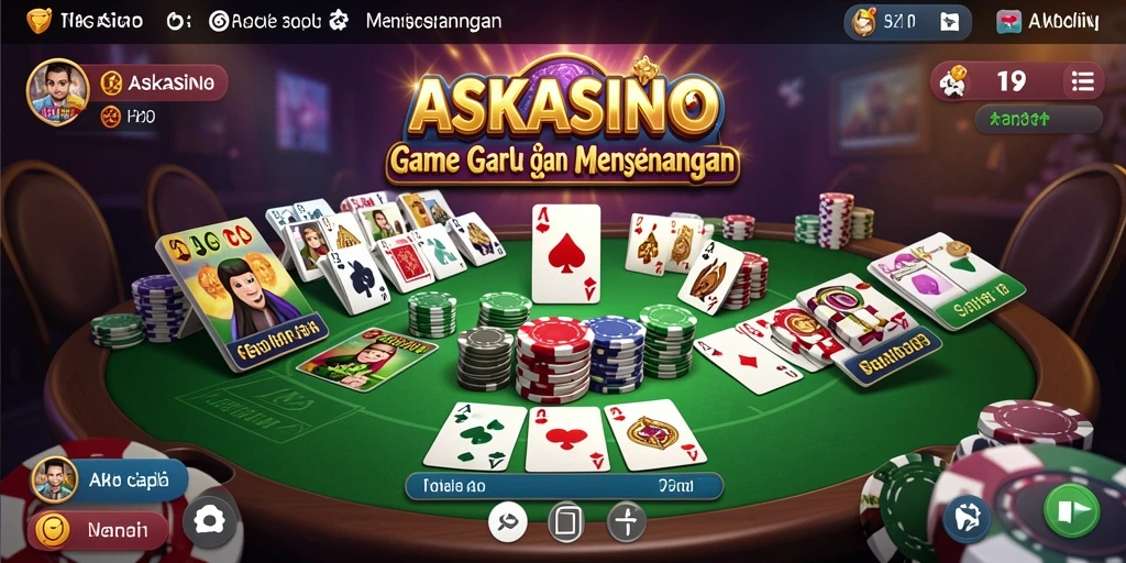 Tampilan gameplay seru dengan grafis menarik di ASKASINO.