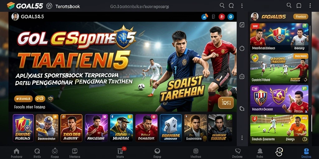 Tampilan dinamis taruhan olahraga di GOAL55.